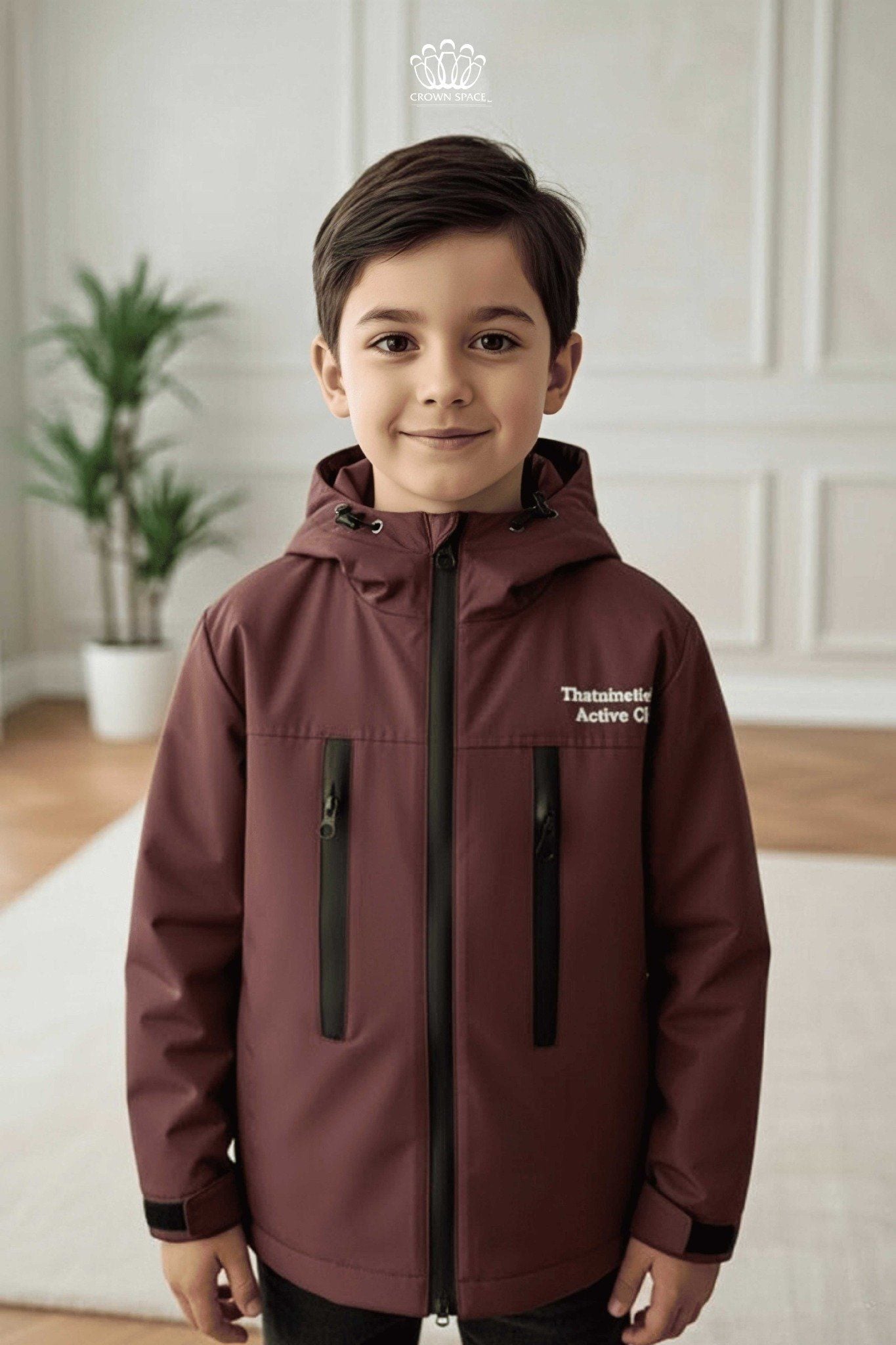  Áo Khoác Gió Bé Trai Thiết Kế Thể Thao Năng Động | Crown Space CKBL63514017 