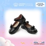  (VIP Private Sale) Giày Búp Bê Da Đính Nơ Gập Thanh Lịch, Kiêu Sa | Crown Space CRUK3081 