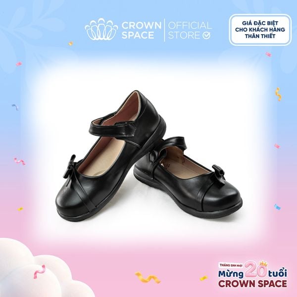  (VIP Private Sale) Giày Búp Bê Da Đính Nơ Gập Thanh Lịch, Kiêu Sa | Crown Space CRUK3081 