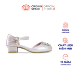  Giày Búp Bê Công Chúa Cao Gót Cho Bé Gái Lấp Lánh, Thanh Lịch, Êm Ái | Crown Space CRUK3165 