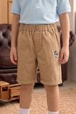  Quần Short Kaki Bé Trai Xắn Gấu Thêu Họa Tiết Năng Động – Crown Space CKBS2660306 