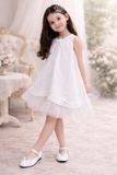  Váy Bé Gái Dáng Suông Phối Tulle Đính Nơ Ngọt Ngào – Crown Space CKGS2860403 
