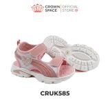  Sandal Thể Thao Bé Gái Siêu Nhẹ, Thoáng Khí, Hồng Kẹo Ngọt | Crown Space CRUK585.PK 
