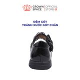  [Pre-order] Giày Đi Học School Shoes Bé Gái Da Bóng Đính Nơ Xinh Xắn, Tăng Chiều Cao 2cm | Crown Space CRUK3084 