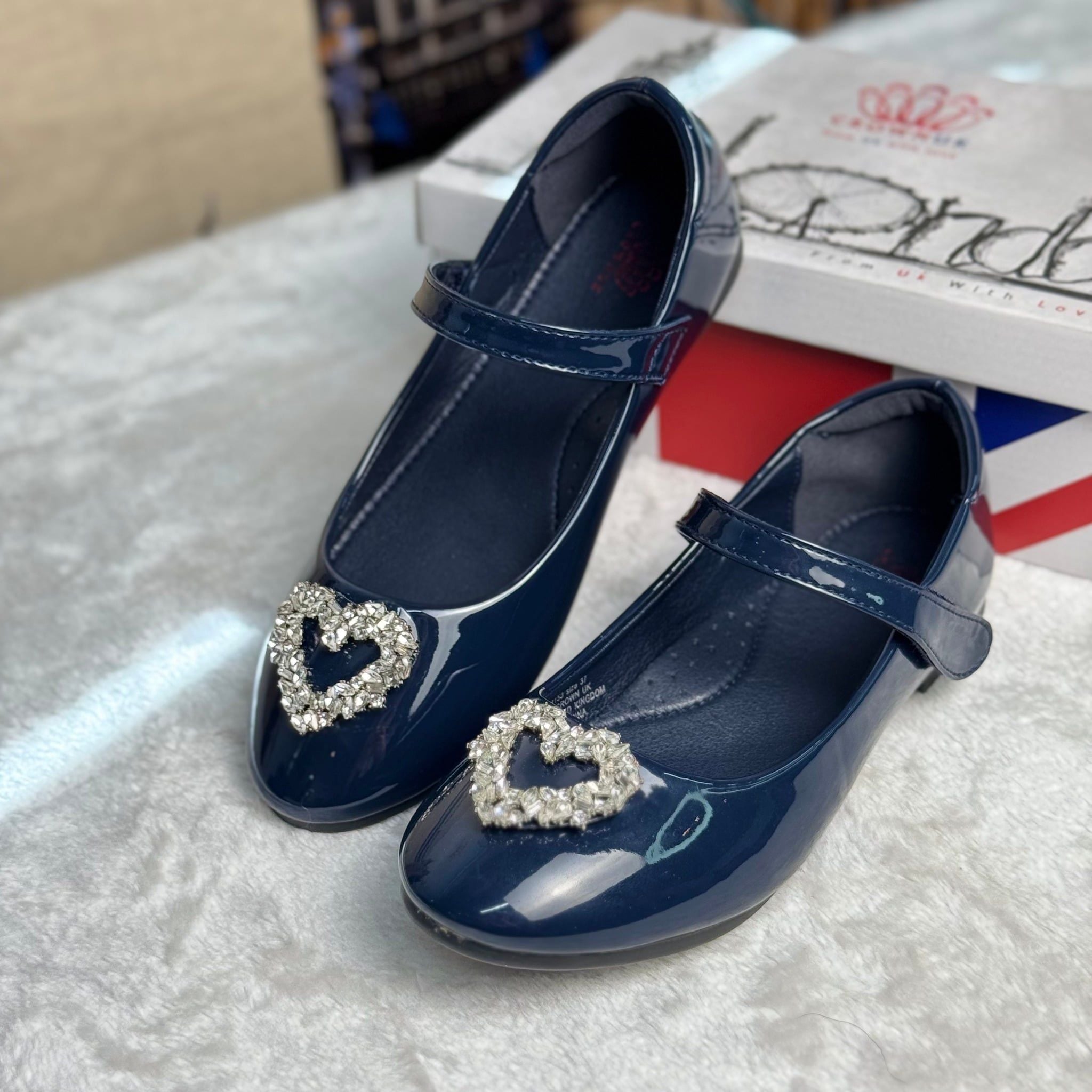  Giày Búp Bê Bệt Bé Gái Cao Cấp, Sang Trọng, Chống Bẹt Chân | Crown Space CRUK3163 