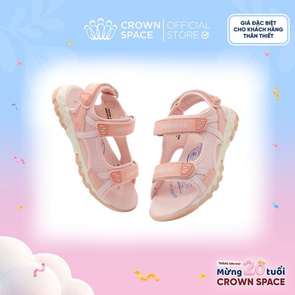  (VIP Private Sale) Sandal Quai Hậu Trẻ Em Cao Cấp, Thoáng Khí, Chống Trơn | Crown Space CRUK580 