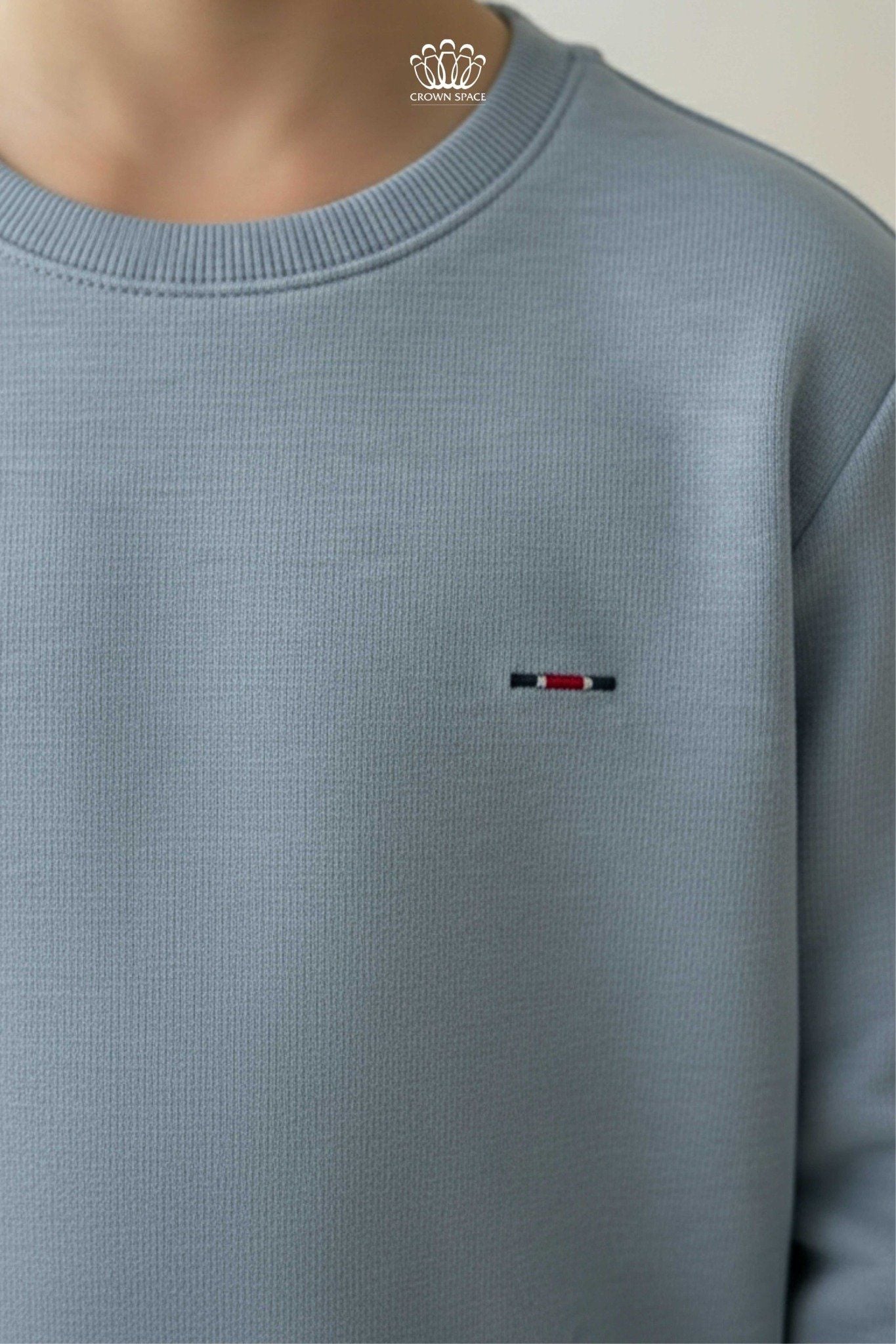  Áo Nỉ Bé Trai Cổ Tròn Basic Thiết Kế Tối Giản, Chất Liệu Dệt Nổi Cao Cấp | Crown Space CKBL51514016 