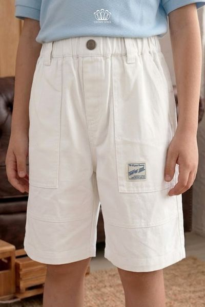  Quần Short Kaki Bé Trai Túi Hộp Phong Cách Cá Tính – Crown Space CKBS2660307 