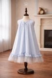  Váy Bé Gái Dáng Suông Phối Tulle Đính Nơ Ngọt Ngào – Crown Space CKGS2860403 