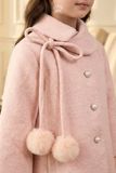  Áo Khoác Dạ Lông Thỏ Cổ Nơ Bông Tiểu Thư | Crown Space CKGL63517031 