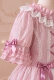  Váy Công Chúa Lolita Gấm Nổi Phối Ren Xếp Tầng Ngọt Ngào | Crown Space CKGS3860810.P 