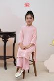  Áo Dài Bé Gái Nhung Phúc Lành Cổ Hoa Tinh Tế | Crown Space CKGL9961804 