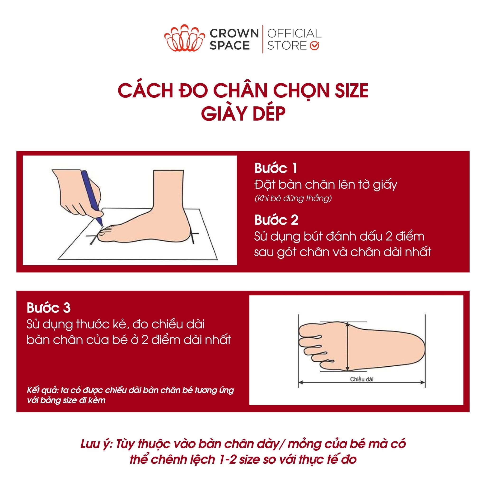  (VIP Private Sale) Sandal Thể Thao Bé Trai Chống Trượt, Bền Bỉ, Đen Cá Tính | Crown Space CRUK586.BK 