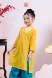  Áo Dài Bé Gái Nhung Phúc Lành 