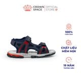  Sandal Thể Thao Bé Trai Chống Trượt, Bền Bỉ, Xanh Navy Cá Tính | Crown Space CRUK584.NV 