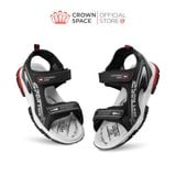  Sandal Thể Thao Bé Trai Chống Trượt, Bền Bỉ, Đen Cá Tính | Crown Space CRUK586.BK 