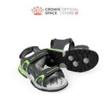  Sandal Thể Thao Cao Cấp Bé Trai Chống Trượt, Bền Bỉ, Xám Khói Hiện Đại | Crown Space CRUK584.GY 