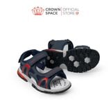  Sandal Thể Thao Bé Trai Chống Trượt, Bền Bỉ, Xanh Navy Cá Tính | Crown Space CRUK584.NV 