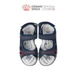  Sandal Thể Thao Bé Trai Chống Trượt, Bền Bỉ, Xanh Navy Cá Tính | Crown Space CRUK584.NV 
