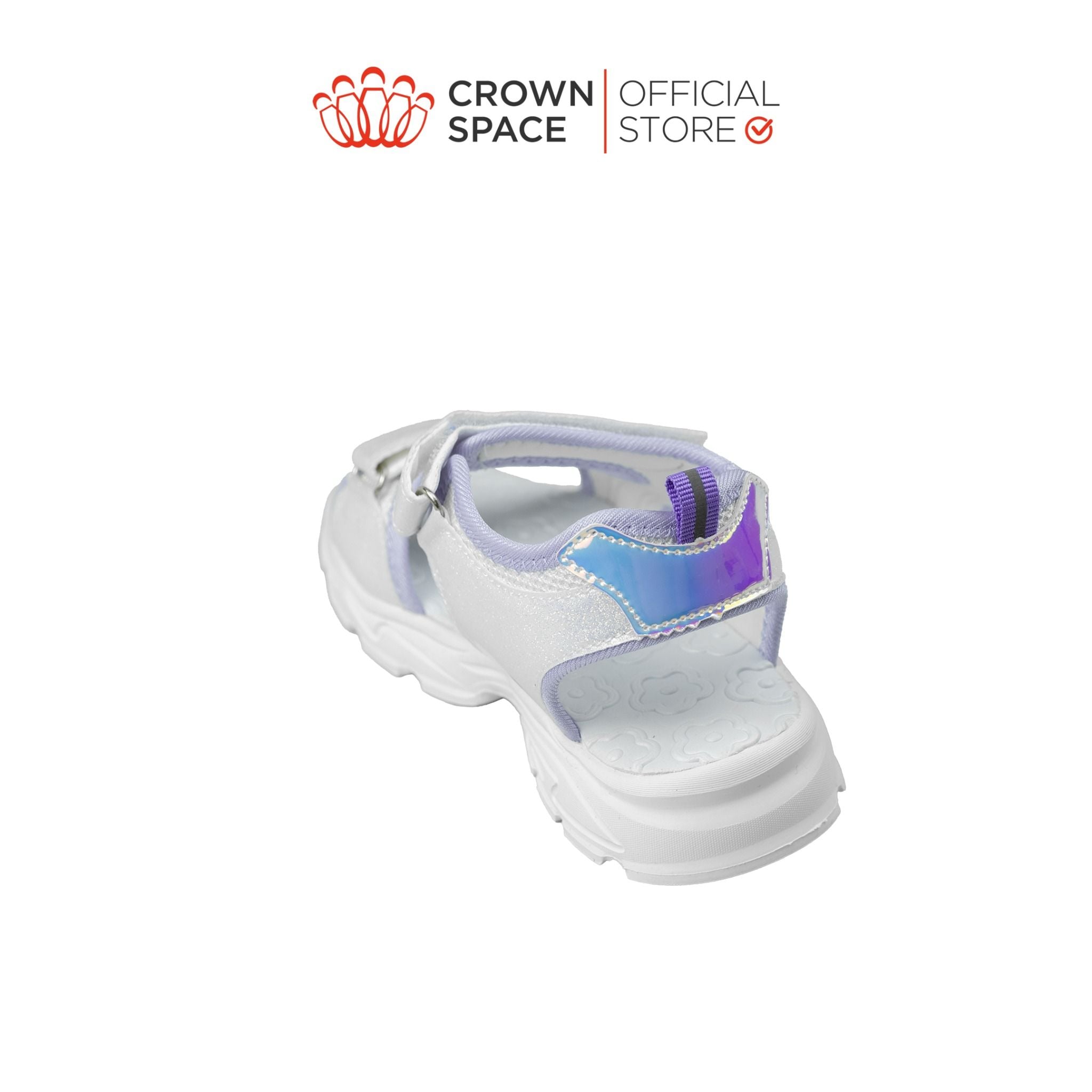  Sandal Thể Thao Cao Cấp Bé Gái Siêu Nhẹ, Thoáng Khí, Tím Mộng Mơ | Crown Space CRUK585.PU 