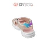  Sandal Thể Thao Bé Gái Siêu Nhẹ, Thoáng Khí, Hồng Kẹo Ngọt | Crown Space CRUK585.P 