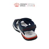  (VIP Private Sale) Sandal Thể Thao Bé Trai Chống Trượt, Bền Bỉ, Xanh Navy Cá Tính | Crown Space CRUK584.NV 
