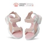  Sandal Thể Thao Bé Gái Siêu Nhẹ, Thoáng Khí, Hồng Kẹo Ngọt | Crown Space CRUK585.P 