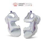  Sandal Thể Thao Cao Cấp Bé Gái Siêu Nhẹ, Thoáng Khí, Tím Mộng Mơ | Crown Space CRUK585.PU 