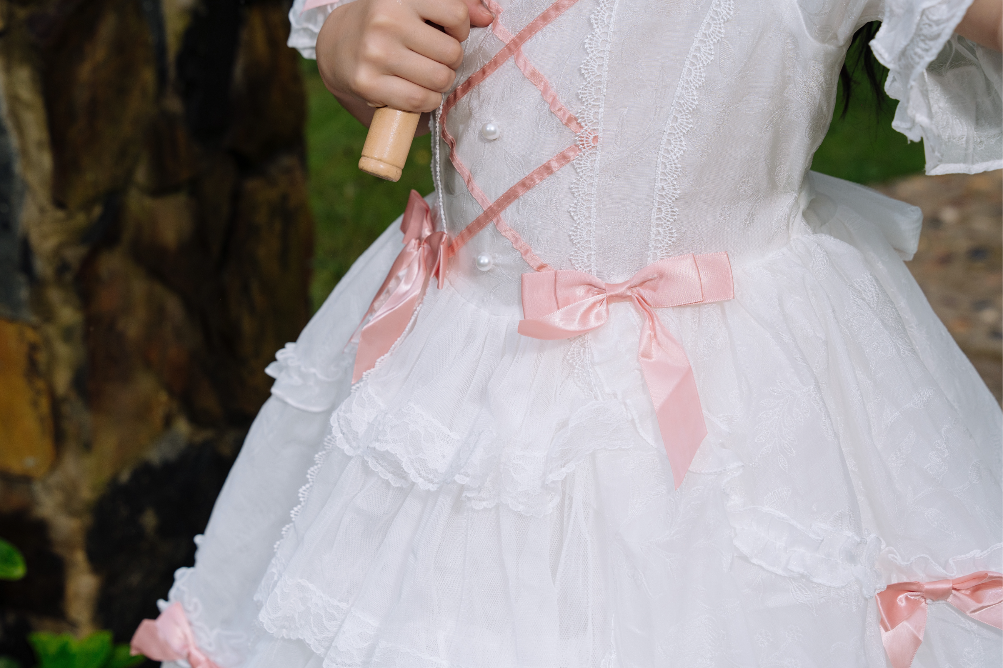  Váy Công Chúa Hoàng Gia Đính Ngọc Trắng – Hồng Pastel Crown Space CKGS3851402 