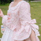  Váy Công Chúa Hoàng Gia Đính Ngọc Hồng Pastel – Trắng Crown Space CKGS3851403 