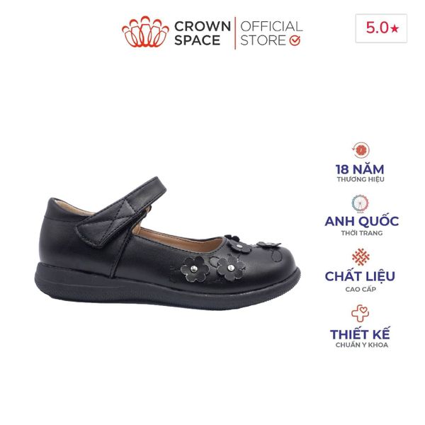  (VIP Private Sale) Giày Búp Bê Bé Gái Da Lì Cao Cấp, Tiện Lợi, Êm Ái | Crown Space CRUK3079 