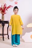  Áo Dài Bé Gái Nhung Phúc Lành 