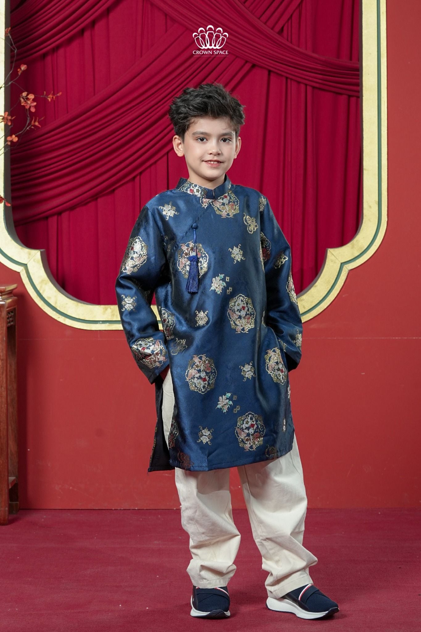  Áo Dài Bé Trai Cách Tân 