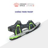  (VIP Private Sale) Sandal Thể Thao Cao Cấp Bé Trai Chống Trượt, Bền Bỉ, Xám Khói Hiện Đại | Crown Space CRUK584.GY 