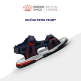  (VIP Private Sale) Sandal Thể Thao Bé Trai Chống Trượt, Bền Bỉ, Xanh Navy Cá Tính | Crown Space CRUK584.NV 