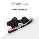  Sandal Thể Thao Bé Trai Chống Trượt, Bền Bỉ, Xanh Navy Cá Tính | Crown Space CRUK584.NV 