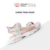  Sandal Thể Thao Bé Gái Siêu Nhẹ, Thoáng Khí, Hồng Kẹo Ngọt | Crown Space CRUK585.P 