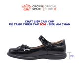  Giày Búp Bê Da Bóng Đính Nơ Tiểu Thư Kiêu Sa | Crown Space CRUK3082 