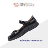  (VIP Private Sale) Giày Búp Bê Da Bóng Đính Nơ Tiểu Thư Kiêu Sa | Crown Space CRUK3082 