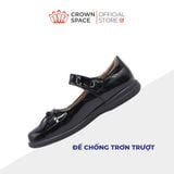  Giày Búp Bê Da Bóng Đính Nơ Tiểu Thư Kiêu Sa | Crown Space CRUK3082 