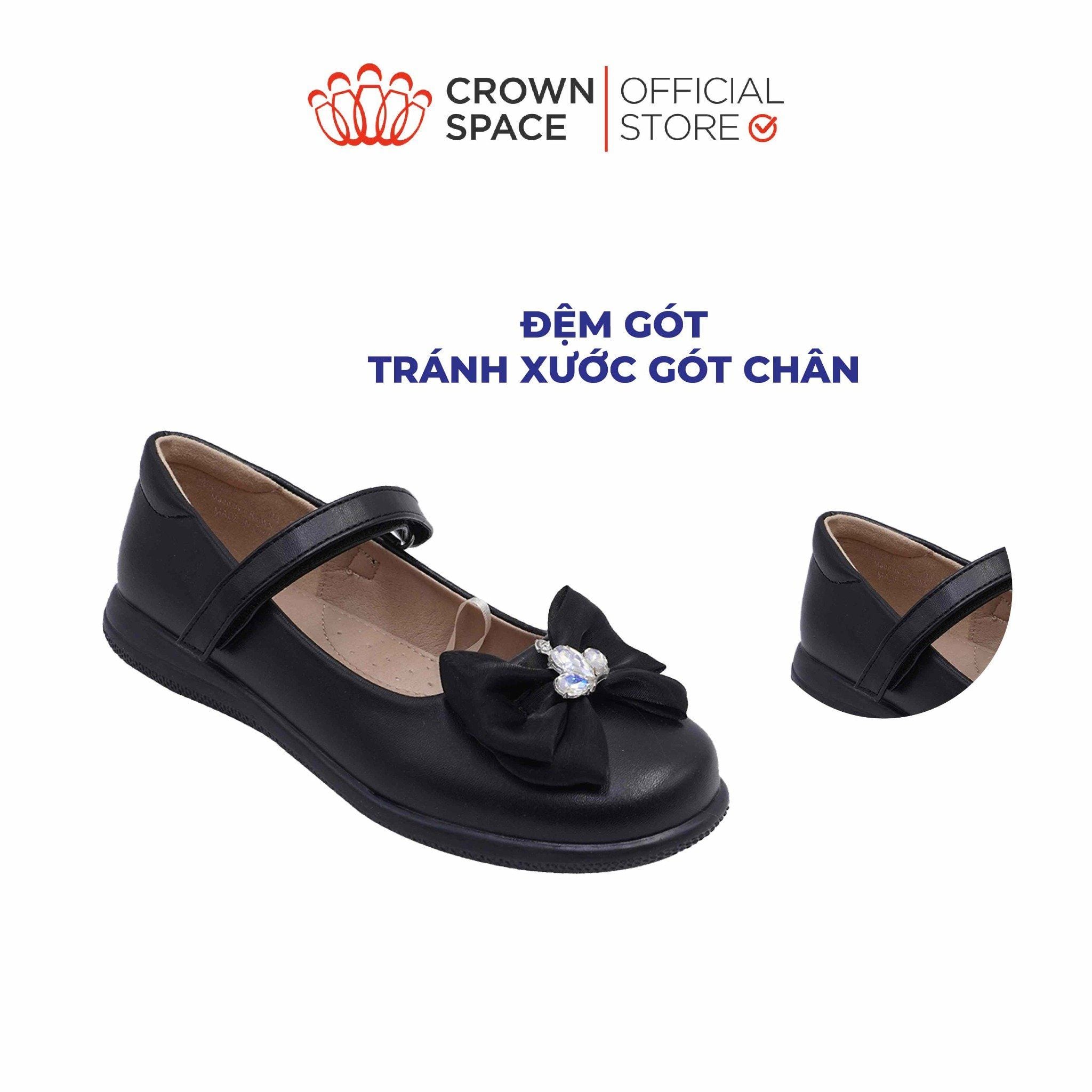  Giày Đi Học School Shoes Bé Gái Công Chúa Cao Cấp, Êm Nhẹ, Thời Trang | Crown Space CRUK3088 