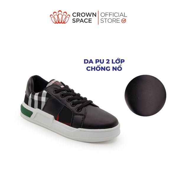 Giày Thể Thao Bé Trai Da Cao Cấp, Êm Ái, Thoáng Khí | Crown Space CRUK261