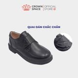  Giày Da Lì Bé Trai Cao Cấp, Êm Chân, Chống Trơn Trượt | Crown Space CRUK168 