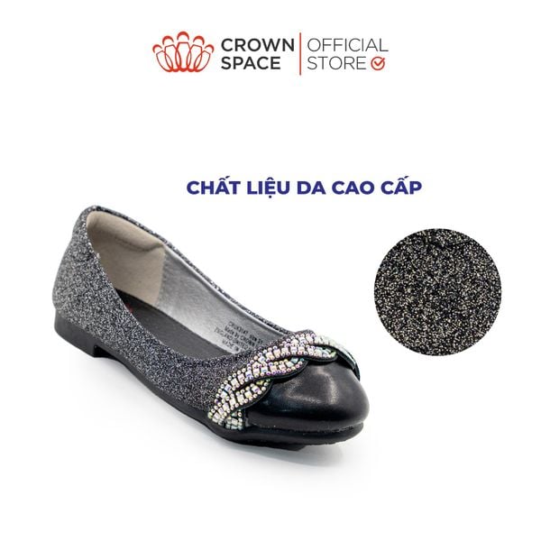 Giày Búp Bê Đi Học Bé Gái Cao Cấp, Thanh Lịch, Êm Ái | Crown Space CRUK3147