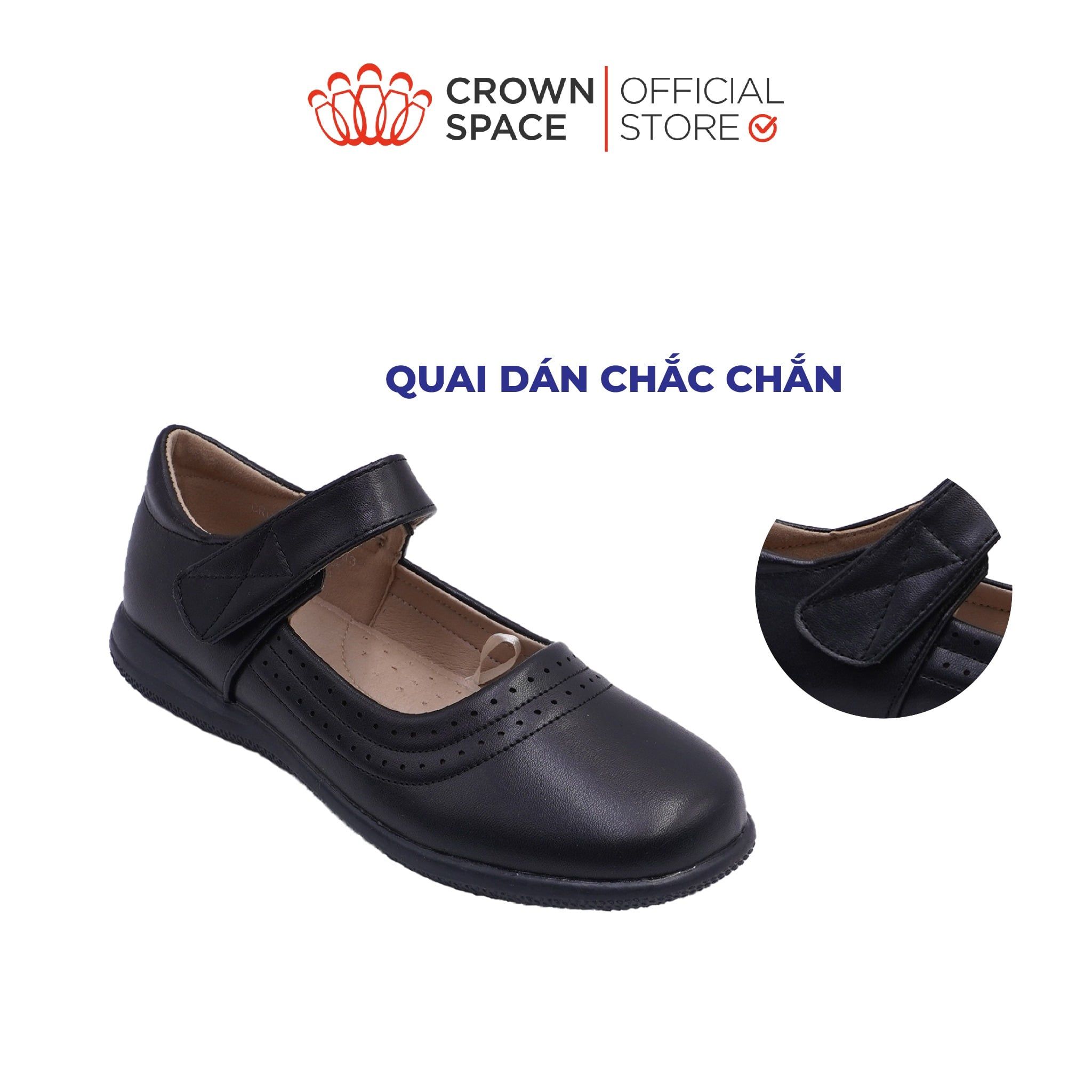  (VIP Private Sale) Giày Đi Học School Shoes Bé Gái Công Chúa Cao Cấp, Êm Nhẹ, Thời Trang | Crown Space CRUK3086 