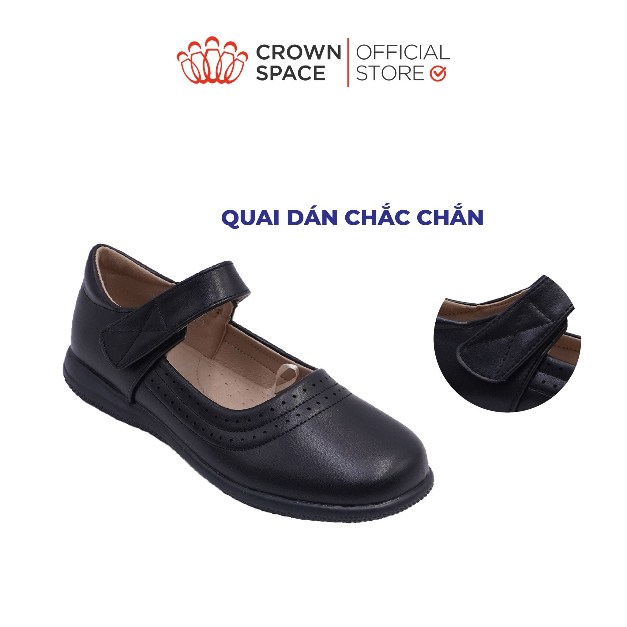  Giày Đi Học School Shoes Bé Gái Công Chúa Cao Cấp, Êm Nhẹ, Thời Trang | Crown Space CRUK3086 