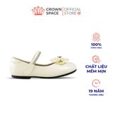  Giày Búp Bê Bé Gái Da Bóng Đính Nơ Bướm Đá Sang Trọng, Êm Chân Chống Bẹt | Crown Space CRUK3168/CRUK3178 
