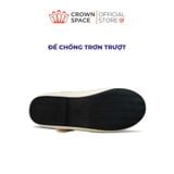  Giày Búp Bê Bé Gái Da Bóng Đính Nơ Bướm Đá Sang Trọng, Êm Chân Chống Bẹt | Crown Space CRUK3168/CRUK3178 