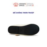  Giày Búp Bê Bé Gái Da Bóng Đính Nơ Bướm Đá Sang Trọng, Êm Chân Chống Bẹt | Crown Space CRUK3168/CRUK3178 