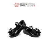  Giày Búp Bê Bé Gái Da Bóng Đính Nơ Bướm Đá Sang Trọng, Êm Chân Chống Bẹt | Crown Space CRUK3168/CRUK3178 